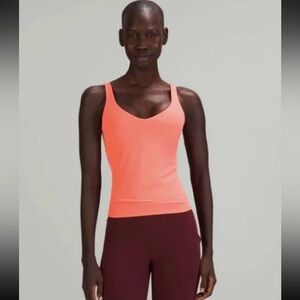 Lululemon Align Waist Tank Top Nulu in Raspberry Cream Size 4